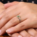 انگشتر زمرد زنانه کد 20034