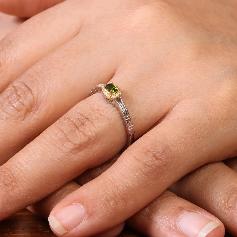 انگشتر زبرجد زنانه کد 20053