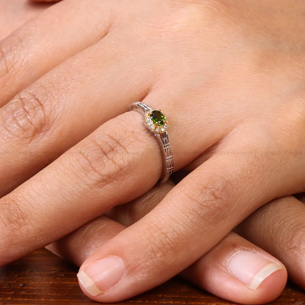 انگشتر زبرجد زنانه کد 20057