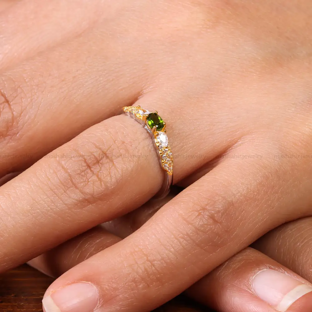 انگشتر زبرجد زنانه کد 20064