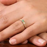 انگشتر زمرد زنانه کد 20067