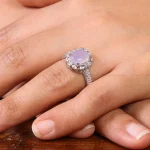 انگشتر عقیق سوسنی زنانه کد 20073