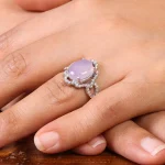 انگشتر عقیق سوسنی زنانه کد 20074