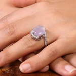 انگشتر عقیق سوسنی زنانه کد 20076