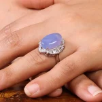 انگشتر عقیق سوسنی زنانه کد 20078