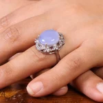 انگشتر عقیق سوسنی زنانه کد 20079