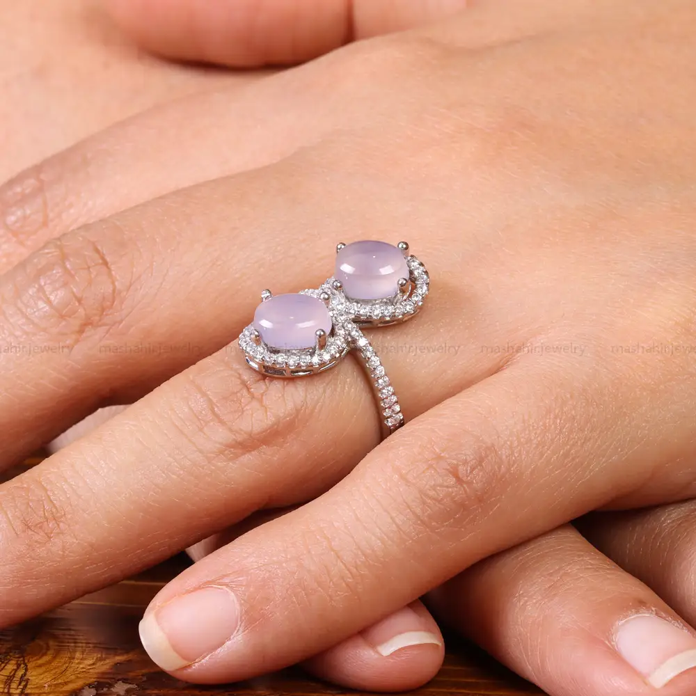 انگشتر عقیق سوسنی زنانه کد 20081