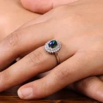 انگشتر اوپال زنانه کد 20135