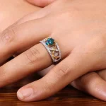 انگشتر اوپال زنانه کد 20146