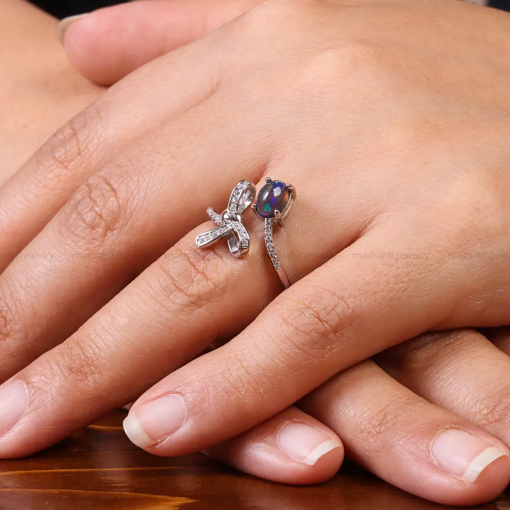 انگشتر اوپال زنانه کد 20164