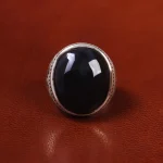 انگشتر عقیق یمن مردانه کد 20203