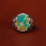 انگشتر فیروزه شجری مردانه کد 20325