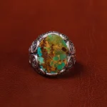 انگشتر فیروزه شجری مردانه کد 20326