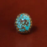 انگشتر فیروزه شجری مردانه کد 20398