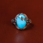 انگشتر فیروزه شجری مردانه کد 20410