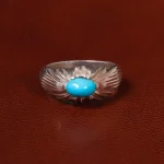 انگشتر فيروزه عجمی مردانه کد 20411