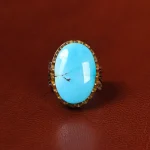 انگشتر فیروزه شجری مردانه کد 20423