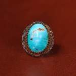 انگشتر فیروزه شجری مردانه کد 20438