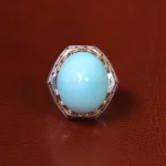 انگشتر فيروزه عجمی مردانه کد 20460