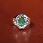 انگشتر زمرد مردانه کد 20478