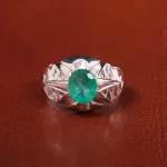 انگشتر زمرد مردانه کد 20479