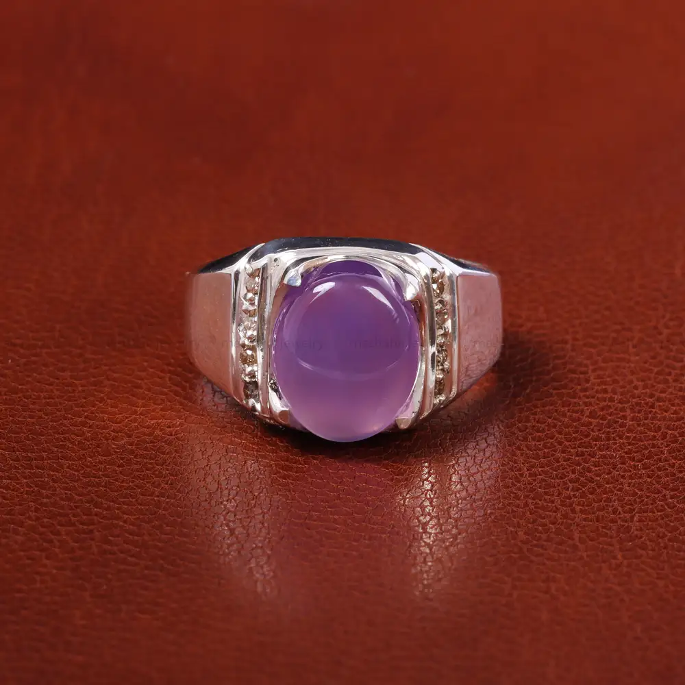 انگشتر عقیق سوسنی مردانه کد20487