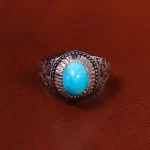 انگشتر فیروزه شجری مردانه کد 20488