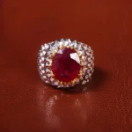 انگشتر یاقوت سرخ مردانه کد 20551