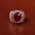 انگشتر یاقوت سرخ مردانه کد 20553