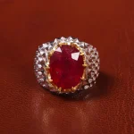 انگشتر یاقوت سرخ مردانه کد 20554