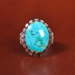 انگشتر فیروزه شجری مردانه کد 20632