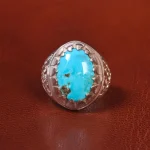 انگشتر فیروزه شجری مردانه کد 20634