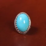 انگشتر فيروزه عجمی مردانه کد 20669
