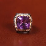 انگشتر آمیتیست مردانه کد 20680