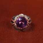 انگشتر آمیتیست مردانه کد 20682