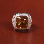 انگشتر سیترین مردانه کد 20684