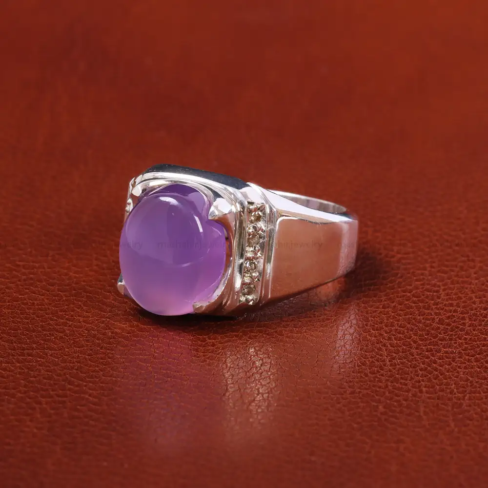 انگشتر عقیق سوسنی مردانه کد20487