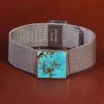 دستبند فیروزه مردانه کد 20729