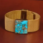 دستبند فیروزه مردانه کد 20733