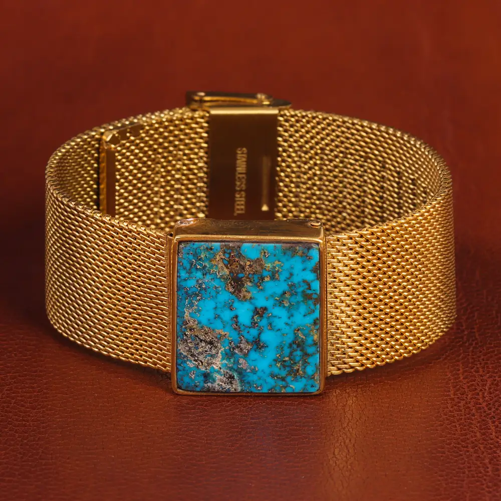 دستبند فیروزه مردانه کد 20734