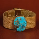 دستبند فیروزه مردانه کد 20736