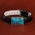 دستبند چرم فیروزه کد 20779