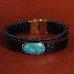دستبند چرم فیروزه کد 20783