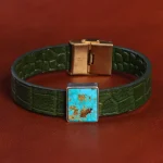 دستبند چرم فیروزه کد 20796