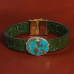 دستبند چرم فیروزه کد 20798