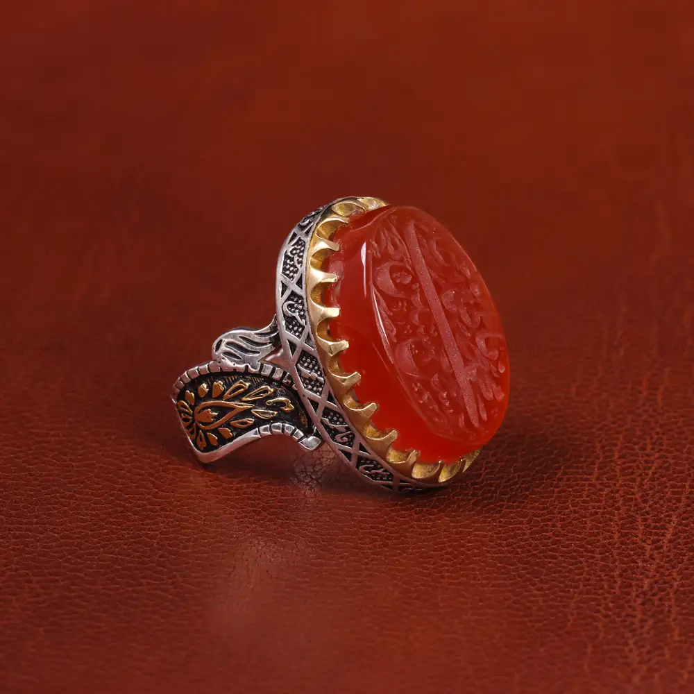 انگشتر عقیق یمن مردانه کد 20851