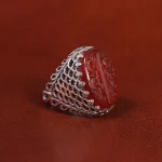 انگشتر عقیق یمن مردانه کد 20852