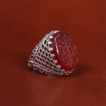 انگشتر عقیق یمن مردانه کد 20854