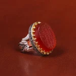 انگشتر عقیق یمن مردانه کد 20857