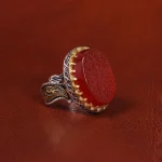 انگشتر عقیق یمن مردانه کد 20858